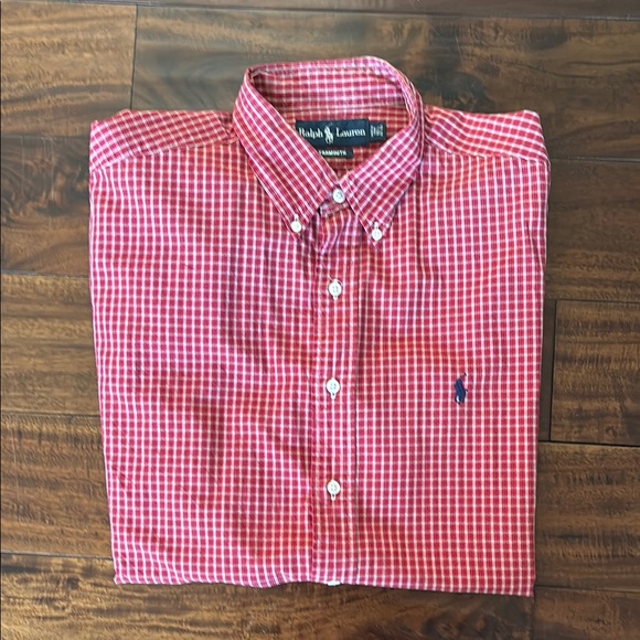 Ralph Lauren | Men's Red Yarmouth Checkered Shirt - Picture 2 of 11